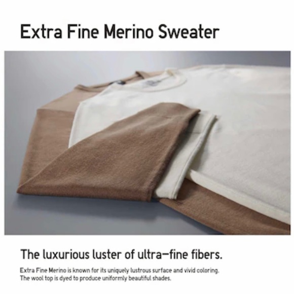 UNIQLO Extra Fine Merino Ribbed Polo Cardigan - Picture 3 of 7